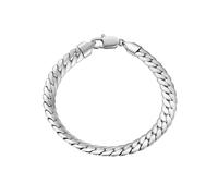 True Rebels Herren Armband Edelstahl | Panzerarmband, Karabinerverschluss