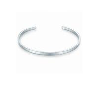 True Rebels Herren Armband Edelstahl | Platin, Armspange, ohne Verschluss