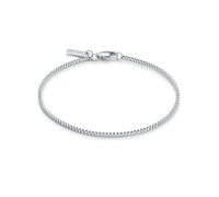True Rebels Herren Armband Edelstahl | Platinbeschichtung, Kastenarmband, Karabinerverschluss