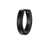 True Rebels - Creolen aus Edelstahl in Schwarz Herrenschmuck 1 ct Herren