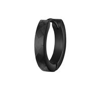 True Rebels Herren Creolen aus Edelstahl schwarz 1 Stück - Edelstahlohrring