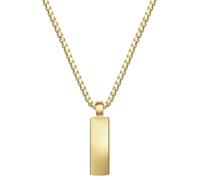 True Rebels Herren Kette aus Edelstahl gelbvergoldet 14 Karat Edelstahlhalskette