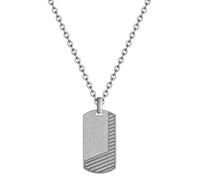 True Rebels Herren Kette aus Edelstahl gunmetal Edelstahlhalskette Ankerkette
