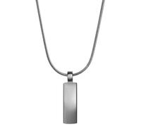 True Rebels Herren Kette aus Edelstahl gunmetal Edelstahlhalskette Schlangenkette