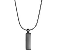 True Rebels Herren Kette aus Edelstahl schwarz Edelstahlhalskette Schlangenkette