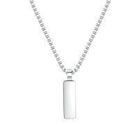 True Rebels Herren Kette Edelstahl silber Edelstahlhalskette Kastenkette Halskette