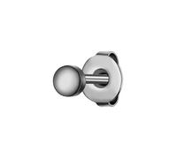 True Rebels Herren Ohrstecker aus Edelstahl gunmetal 1 Stück