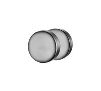True Rebels - Ohrstecker aus Edelstahl in Gunmetal Ohrringe 1 ct Herren