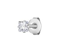 True Rebels Herren Ohrstecker aus Edelstahl silber Zirkonia weiß 1 Stück - Edelstahlohrstecker