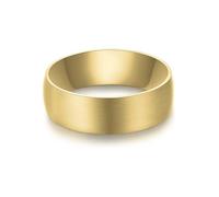 True Rebels Herren Ring aus Edelstahl gelbvergoldet 14 Karat Edelstahlring Bandring