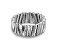 True Rebels Herren Ring aus Edelstahl silber - Bandring Edelstahlring Männer
