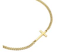 True Rebels Kreuz aus Edelstahl in gelbgold 18,0 cm Basislänge + 3,0 Verlängerung Herren