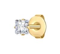 True Rebels Ohrstecker aus Edelstahl in Gelbgold mit Zirkonia 4,6 mm Herren