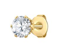 True Rebels Ohrstecker aus Edelstahl in Gelbgold mit Zirkonia 6,3 mm Herren