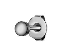 True Rebels Ohrstecker aus Edelstahl in Gunmetal 3,9 mm Herren