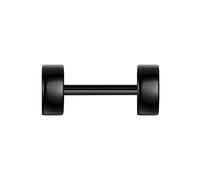 True Rebels Ohrstecker aus Edelstahl in Schwarz 3,9 mm Herren