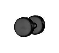 True Rebels Ohrstecker aus Edelstahl in Schwarz 5,9 mm Herren