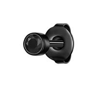True Rebels Ohrstecker aus Edelstahl in Schwarz mit Zirkonia 3,7 mm Herren
