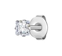 True Rebels Ohrstecker aus Edelstahl in Silber mit Zirkonia 4,6 mm Herren