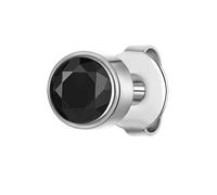 True Rebels Ohrstecker aus Edelstahl in Silber mit Zirkonia 5,8 mm Herren