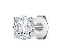 True Rebels Herren Ohrstecker aus Edelstahl silber Zirkonia weiß 1 Stück