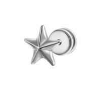 True Rebels Ohrstecker Herren silber, ONE SIZE