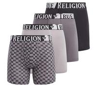 True Religion 4 Pack Cotton Stretch Boxer Briefs- Black/Grey