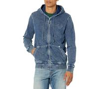 True Religion Brand Jeans Herren Big-t Zip Up Logo Hoody Kapuzenpullover, Indigo/Mandala-Traum, 3X