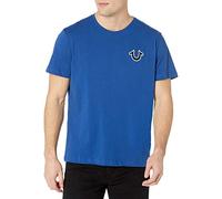 True Religion Brand Jeans Men's Buddha Crewneck Tee, Cobalt Blue, M