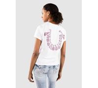 True Religion Crystal Hs Crew T-Shirt white Damen Gr. L