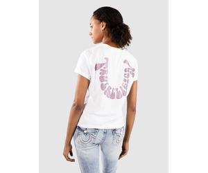True Religion Crystal Hs Crew T-Shirt white Damen Gr. S