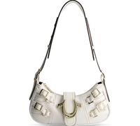 True Religion Damen Bag, Women's Multi Faux Leather Handbag with Adjustable Shoulder Strap Umhängetasche, Weiss/opulenter Garten