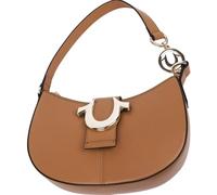 True Religion Damen Crescent Bag Horseshoe Strap, Women’s Designer Shoulder Purse Hobo, Cognac