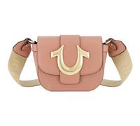 True Religion Damen Crossbody Bag Mini Flap Verstellbare Schulter Handtasche mit Hufeisen Logo Umhängetasche, Beere
