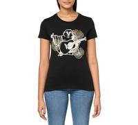 True Religion Damen Crystal Buddha SS Crew Tee , Schwarz (Jet Black), XX-Large