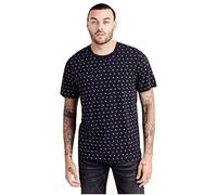 True Religion Herren All Over Monogram Tee T-Shirt, schwarz, Klein
