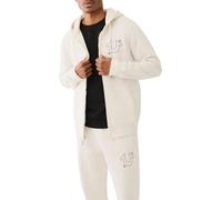 True Religion Herren Buddha Star Zip Hoodie, Meliert, Haferflocken, Large