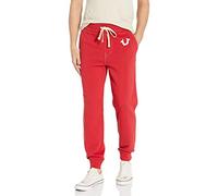 True Religion Herren Classic Logo Slim Fit Jogger Sweatpant Trainingshose, rubinrot, 4X-Groß