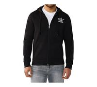 True Religion Herren Fashion Senses Zip Hoodie, Black, L