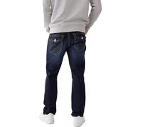 True Religion Herren Gerades Bein Jeans, Dark Wash Muddy Waters, 38W / 32L