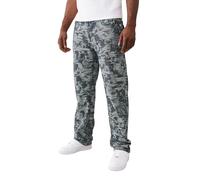 True Religion Herren Jacquard Bobby Super T Flap Jeans 81,3 cm Schrittlänge - Relaxed Bootcut Denim mit gemustertem Finish, Midnight Rider Dark Wah, 46