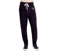 True Religion Herren Jogginghose mit klassischem Logo Trainingshose, Schwarz, 36-41