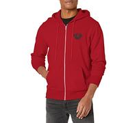True Religion Herren Reißverschluss Kapuzenpullover, True Red, M