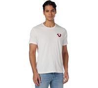 True Religion Herren Kurzärmeliges Buddha-Logo T-Shirt, Weiss/opulenter Garten, XX-Large