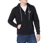 True Religion Herren Logo Buddha Zip Hoody, Schwarz, X-Large