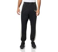 True Religion Herren Mesh Inset Rusted Jogger Trainingshose, Schwarz (Jet Black), Mittel