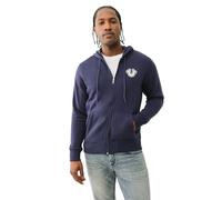 True Religion Herren Puff Buddha Zip Hoodie, Ace Blue, Small