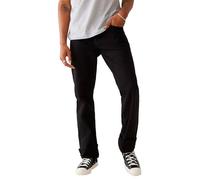 True Religion Herren Ricky Low Rise Straight Leg Pattentaschen hinten Jeans, Body Spülung Schwarz, 31W / 34L