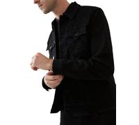 True Religion Herren Denim Jacket Trucker Jacke, Body Spülung Schwarz, X-Large