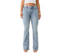 True Religion Jeans Damen Denim Joey Mid Rise Flare Flap Single Needle Stitching Hose, Peak Spot, 32